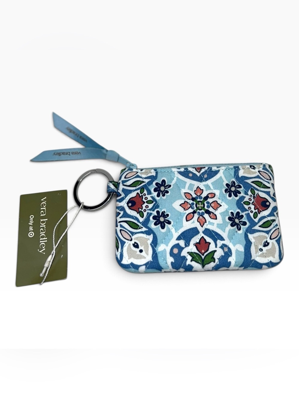 Vera Bradley Lisbon Sky Medallion Keychain Wristlet NWT